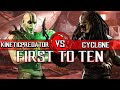 Mortal Kombat X: Cycl6ne vs Kinetic Predator FT10 (WARRIOR YAUJTA!)