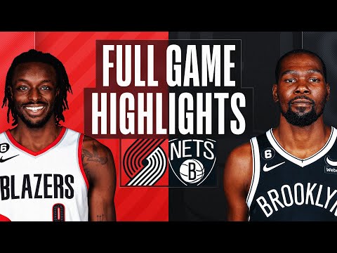 Trail blazers at nets | nba full game highlights | november 27, 2022