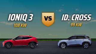 Hyundai IONIQ 3 vs VW ID. Cross /// 𝚂𝙿𝙴𝙲𝚂 𝙱𝙰𝚃𝚃𝙻𝙴 [NEW]