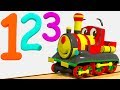 NUMBERS TRAIN WITH MONKEY - LEARN NUMBERS 123 AND COLORS |EDUCATIONAL CHILDREN RHYME FOR TODDLERS