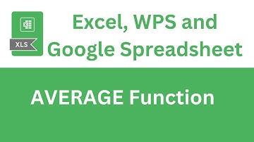 AVERAGE Formula | How To Use Average Function in Excel/WPS/Google Sheet | #average #excel #sheets