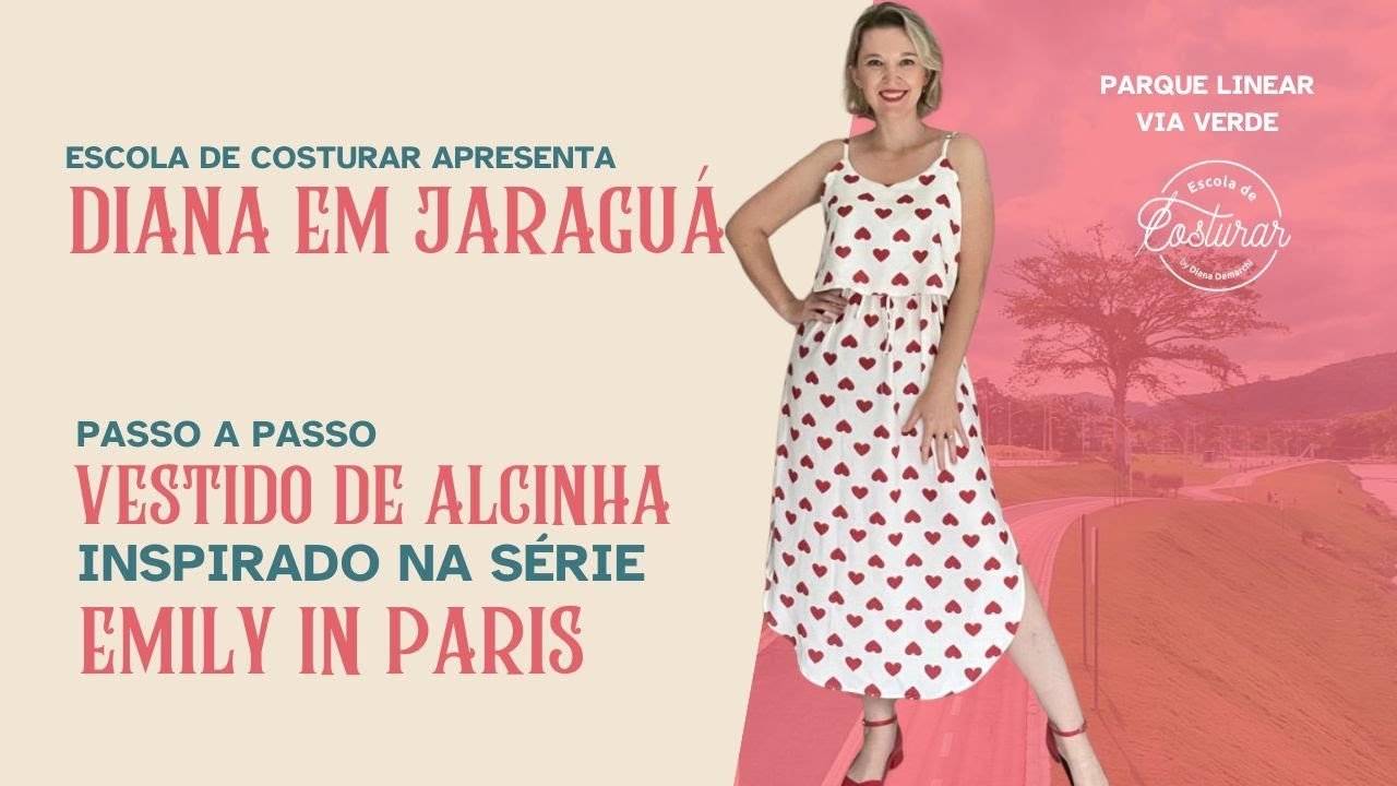 Vestido de Alcinhas Inspirado em Emily in Paris | Série Diana em Jaraguá