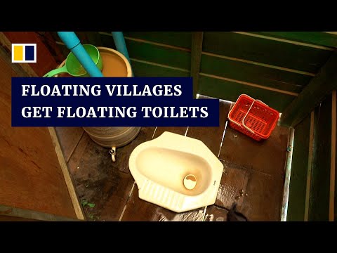 “floating toilet” helps cambodia’s floating villages avoid waterborne diseases