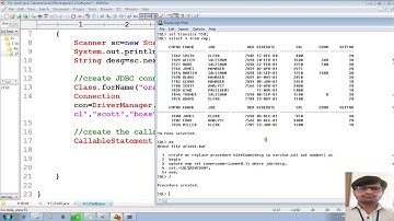 51 Advanced Java Tutorial |JDBC|non select queries pl-sql procedure with CallableStatement |adv java