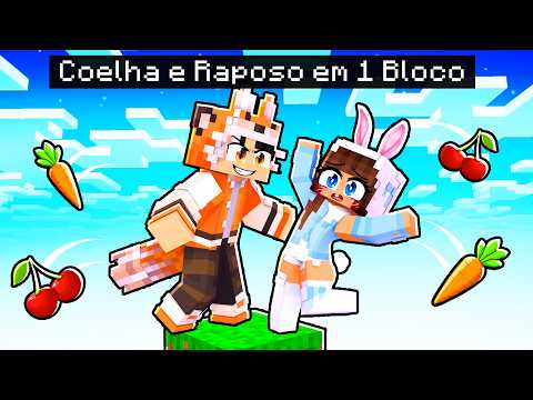 COELHA e RAPOSA estão PRESOS em 1 BLOCO no Minecraft ◂Miika▸