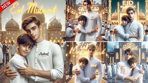 Trending 3D Ai Image editing tutorial | Eid Mubarak photo