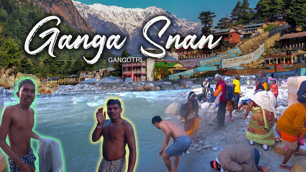 FREZZING BATH AT GANGA | GANGOTRI GANGA SNAN 🇮🇳 |