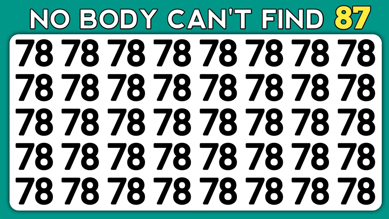 FIND THE ODD ONE OUT | NUMBER AND LETTER EDITION | ODDITY SPOTTING QUIZ ...