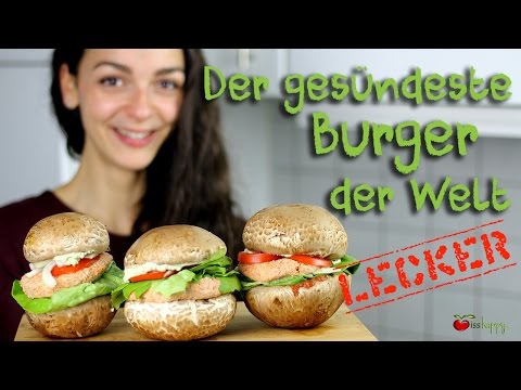 Veganer Rohkost-Burger mit