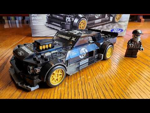 lego Speed Champions Ken Block's 1965 Ford Mustang Hoonicorn RTR V1 Set 77262 Build and Review