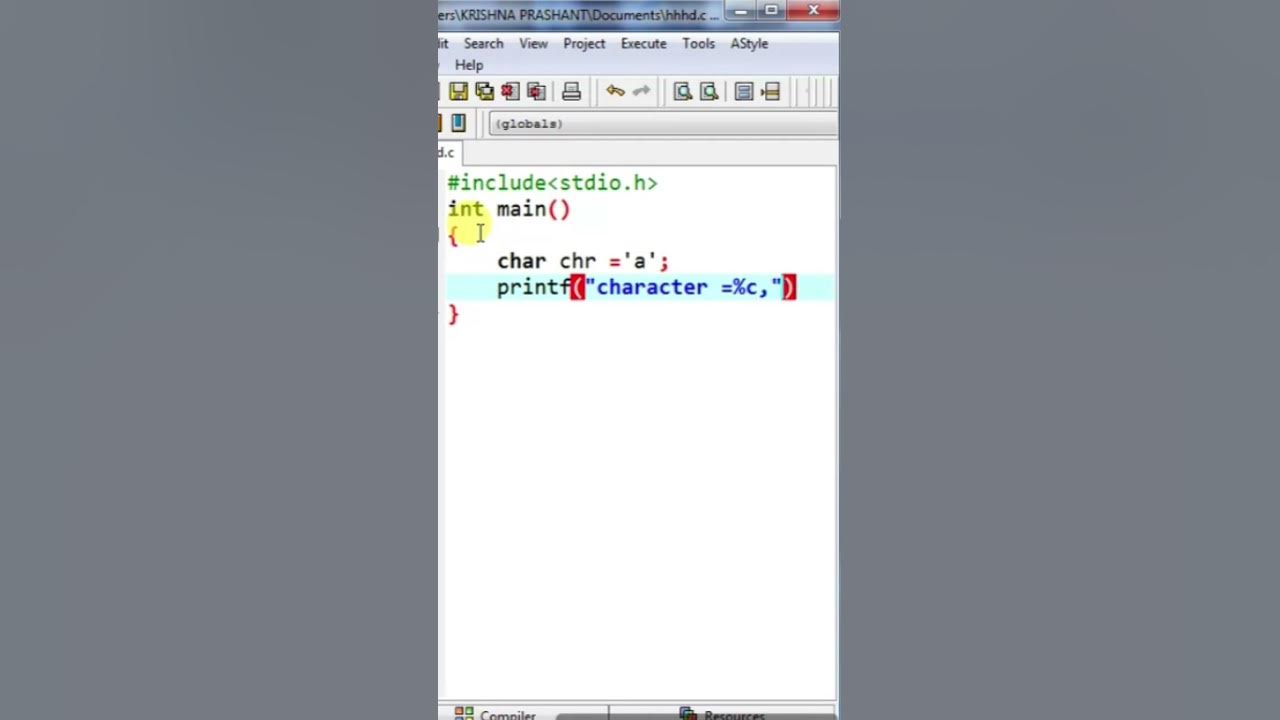 How to get character in c programming python shorts viral youtube