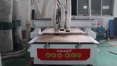 STM1325-3T CNC router machine adopts 3 spindles