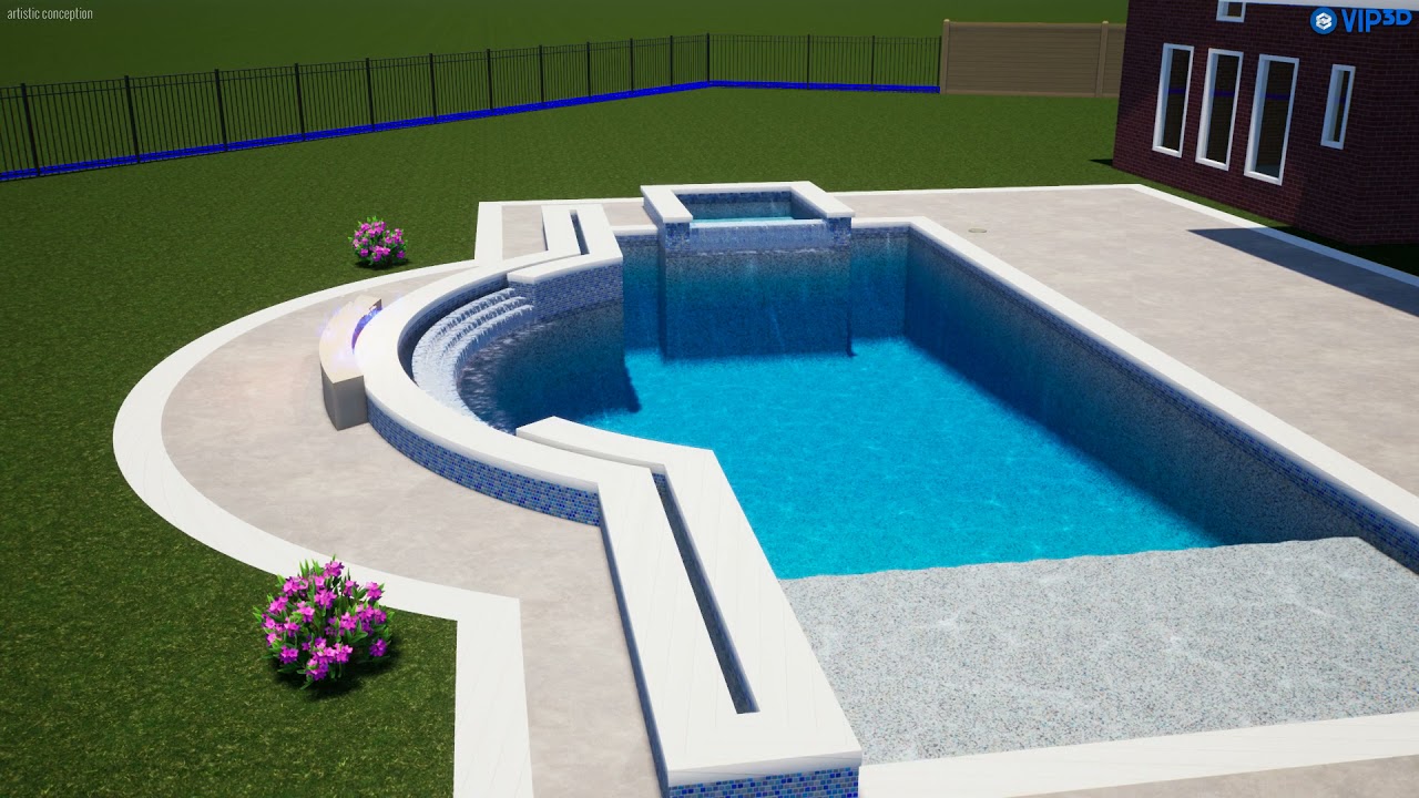 Vip3D 3D Swimming Pool Design Software YouTube