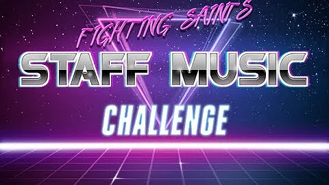 Fighting Saints Staff Music Challenge - Chris & Ju...