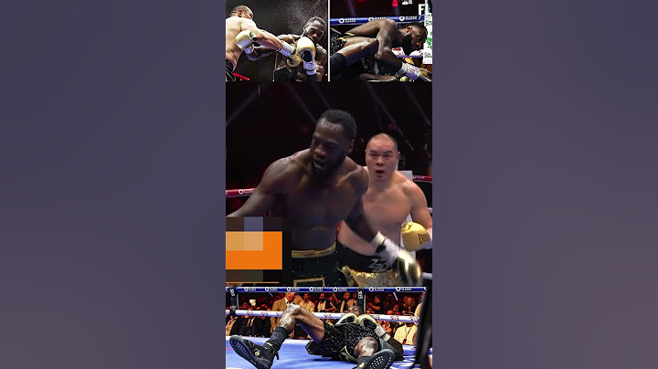 Zhilei Zhang's BRUTAL TKO STUNS Deontay Wilder 😱 #boxeo #boxing #zhileizhang #deontaywilder