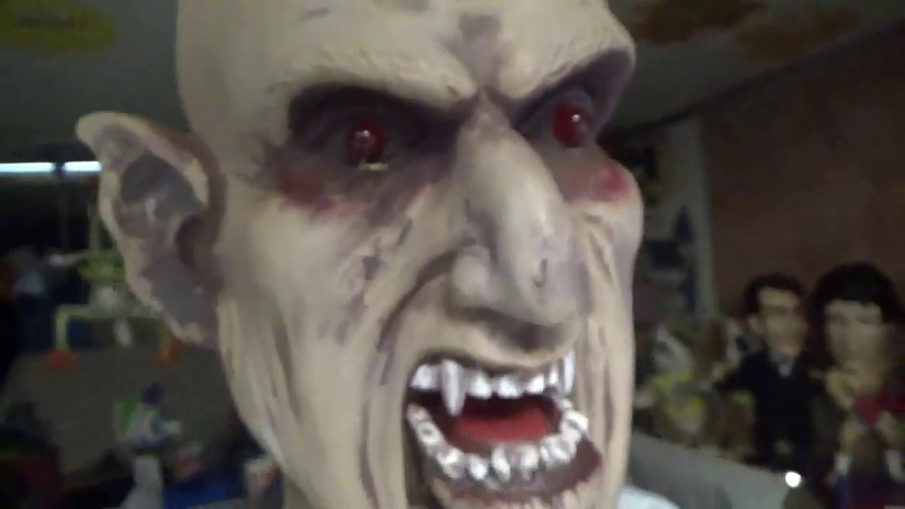 Spirit Halloween Life Size Animated Rising Coffin Vampire (with Altar display)