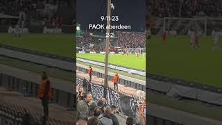 Samatta. Γκοοοοολλ. ΠΑΟΚ aberdeen 2-2 TOUMBA STADIOUM 9-11-23