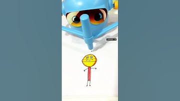 Robot Drawing a Cute lollipop | ASMR #drawing #shorts