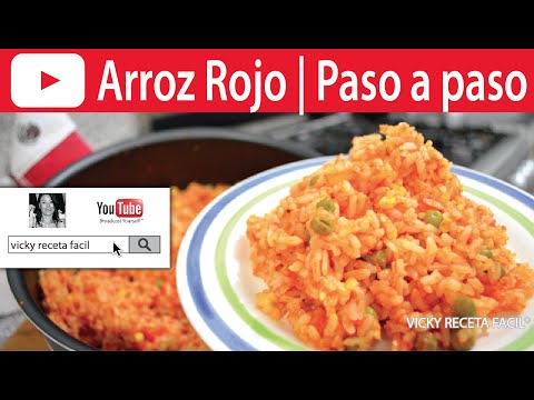 ARROZ ROJO PERFECTO | Vicky Receta Facil