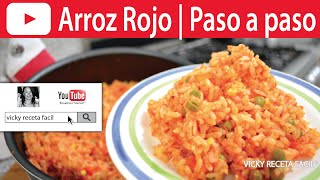 ARROZ ROJO PERFECTO | Vicky Receta Facil