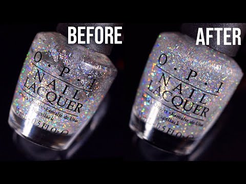 HOW TO RESTORE OLD GLITTER NAIL POLISH (without ruining it!) Nail Polish 101 || KELLI MARISSA