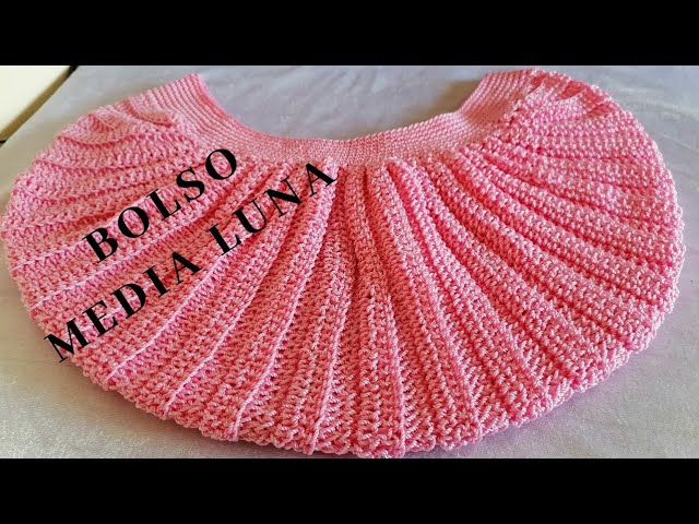 QuedateEnCasa #Conmigo y teje este bolso de Media Luna a crochet - YouTube