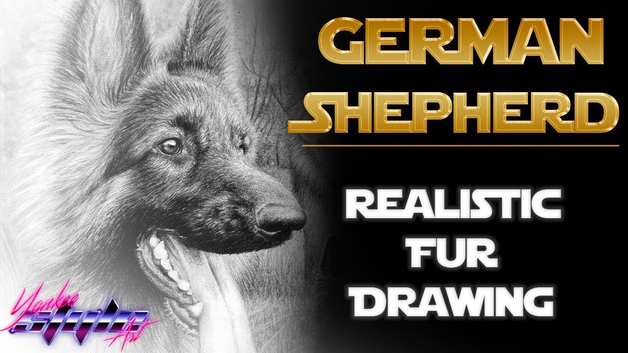 Speed Drawing REALISTIC FUR YouTube