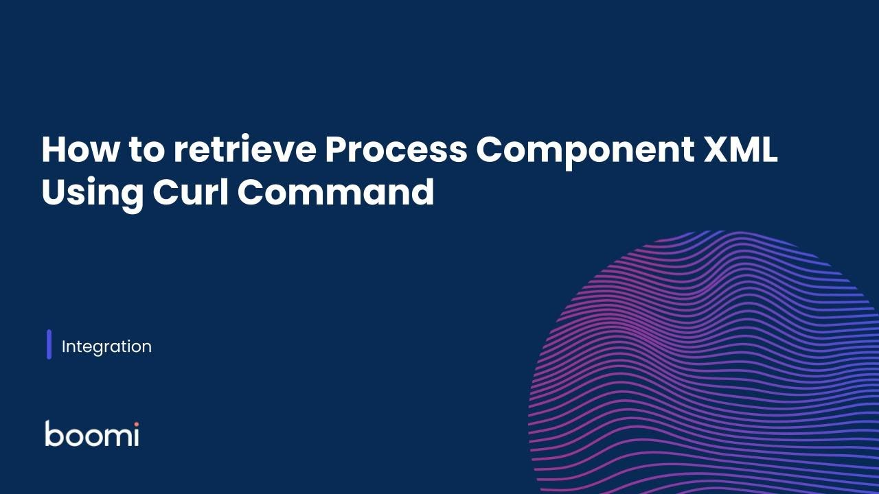 How to retrieve Process Component XML Using Curl Command - YouTube