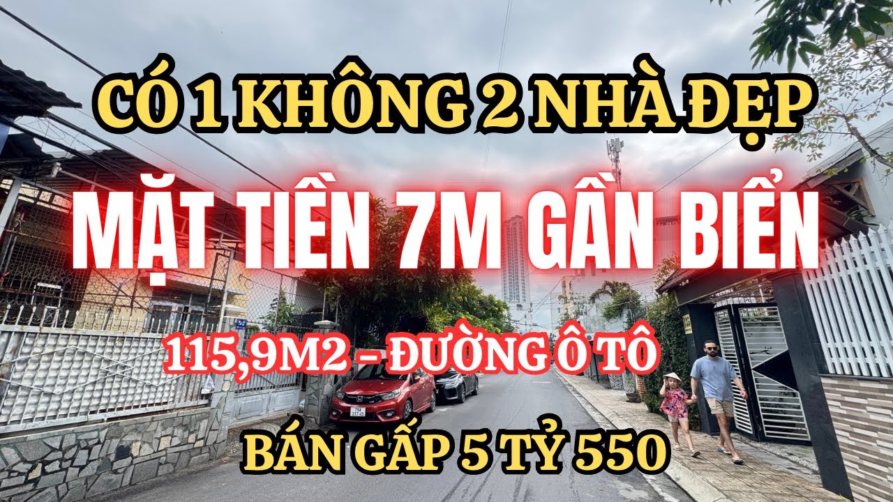 Có 1 không 2 nhà rẻ quá mặt tiền SIÊU RỘNG gần 7m đi bộ vài bước ra Biển| Nhà đất Nha Trang gần Biển