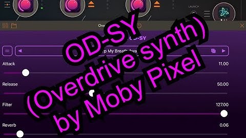 Giveaway + Demo | OD-SY (Overdrive Synth) - Multi-Sampler Synth plugin for iOS | By Moby Pixel