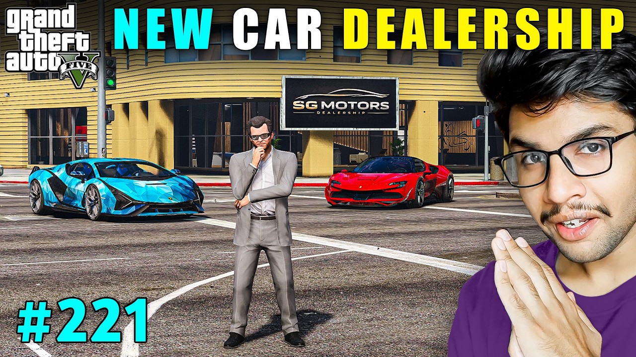 OUR NEW CAR DEALERSHIP IS FINALLY READY | GTA V GAMEPLAY #221