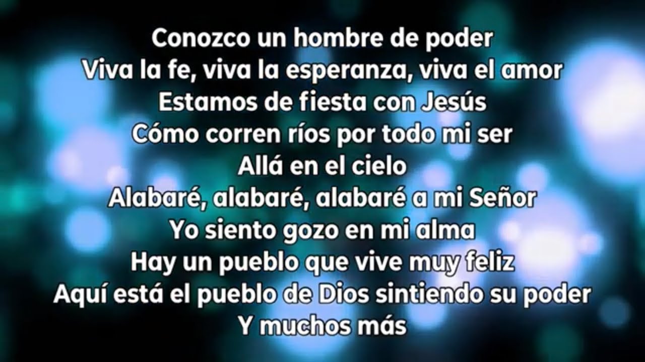 Cadena de coros- Conozco a un hombre de poder (pista/karaoke/acordes)