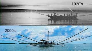 Double outrigger tapay-tapay fishing boat - then and now