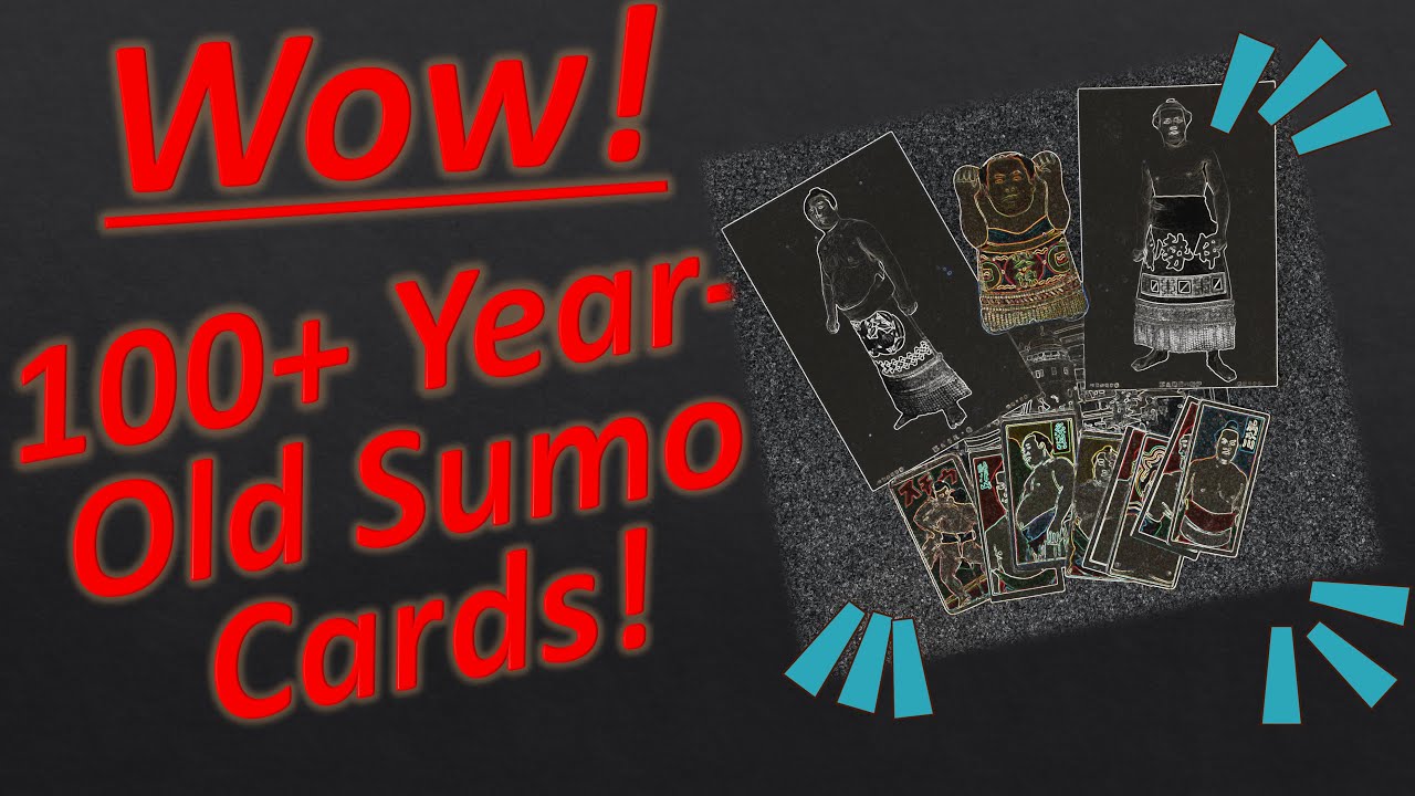 Rare Vintage Japanese Sumo Wrestling Cards!  100+ Years Old!
