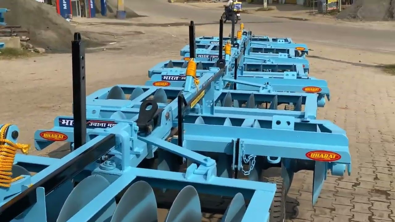 Harrow Machine Bharat Agro Industries Uchana 😱 || Diy Tractor Disc Harrow Machine || Disc Harrow