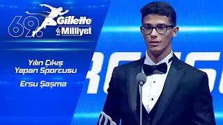69. Gillette Mi̇lli̇yet Yilin Spor Ödülleri̇ Yilin Çikiş Yapan Sporcusu Ödülü Ersu Şaşma