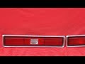1972 Pontiac Ventura Taillights Lenses