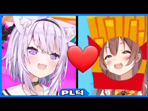 [#홀로라이브] 오카유와 코로네가 좋아하게 된 계기(#네코마타오카유 & #이누가미코로네)
