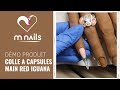 Dmo dutilisation  coller des capsules sur main red iguana  mnails