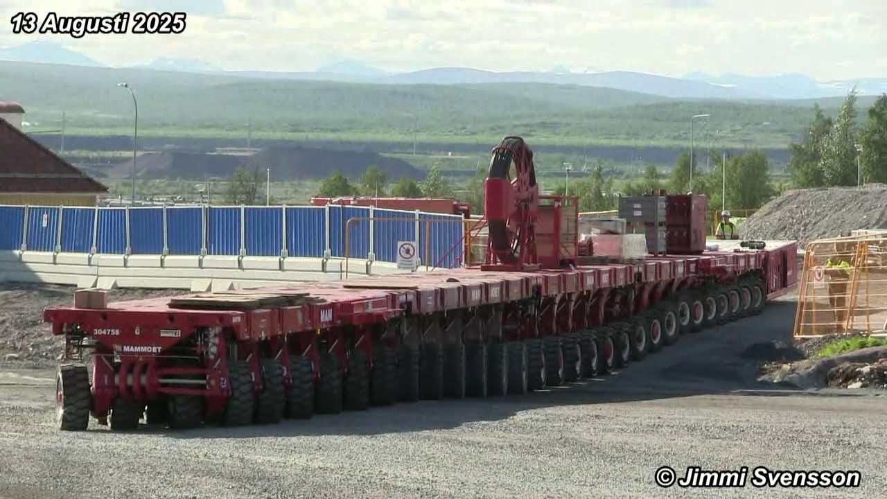 Kiruna Kyrka  Se Höj och Transportfordonen som ska flytta Kyrkan  6 dagar innan flytten påbörjas.