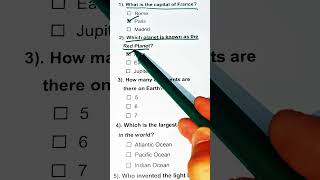 General knowledge Quizzes -can you get all of them? #quiz #generalawareness #gkfacts #gkquestion #gk