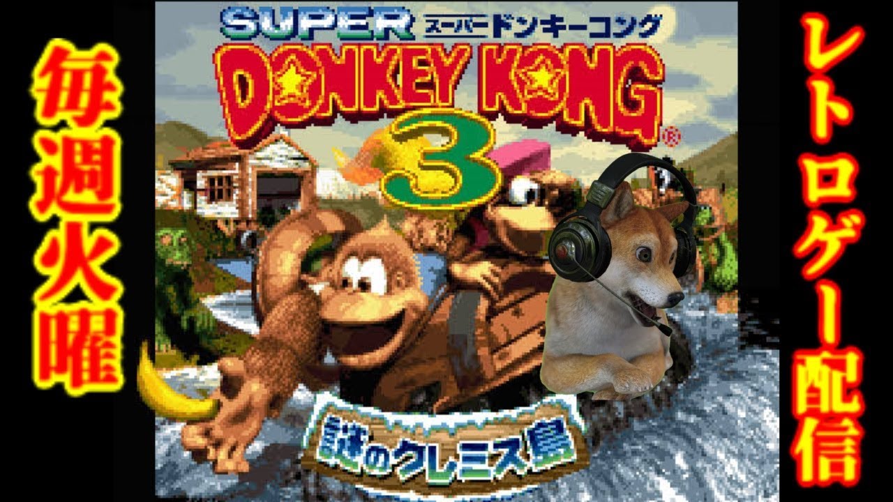 毎週火曜レトロゲー配信】スーパードンキーコング3 達成率103%クリア