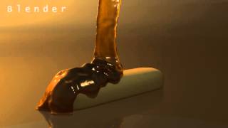 blender 3d honey  fluid simulation