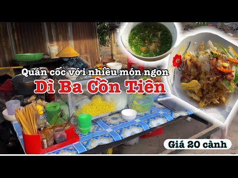 Quán cốc lâu đời với nhiều món ngon tại Cồn Tiên