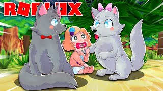 Baby Adopted By Wolf Family In Brookhaven! - Roblox Molly And Daisy