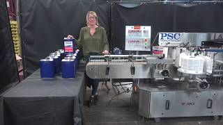 Tronics 3S3, stainless steel, front, back and wrap, pressure sensitive labeler