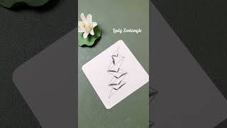 How to Zentangle /Step-by-Step simple ColorZentangle Pattern for Beginners / Art to Relax