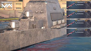 USS Constitution With Full Hyunmoo-3c New Missile Gameplay - Modern Warships