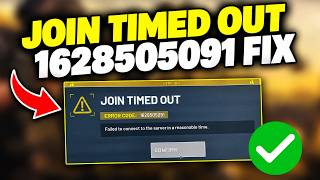 How to Fix WARDOGS Join Timed Out Error 1628505091 | Failed to Connect to Server