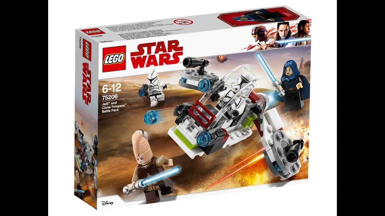Lego обзор. Star Wars. Jedi and clone troopers batlle pack  75206. #2